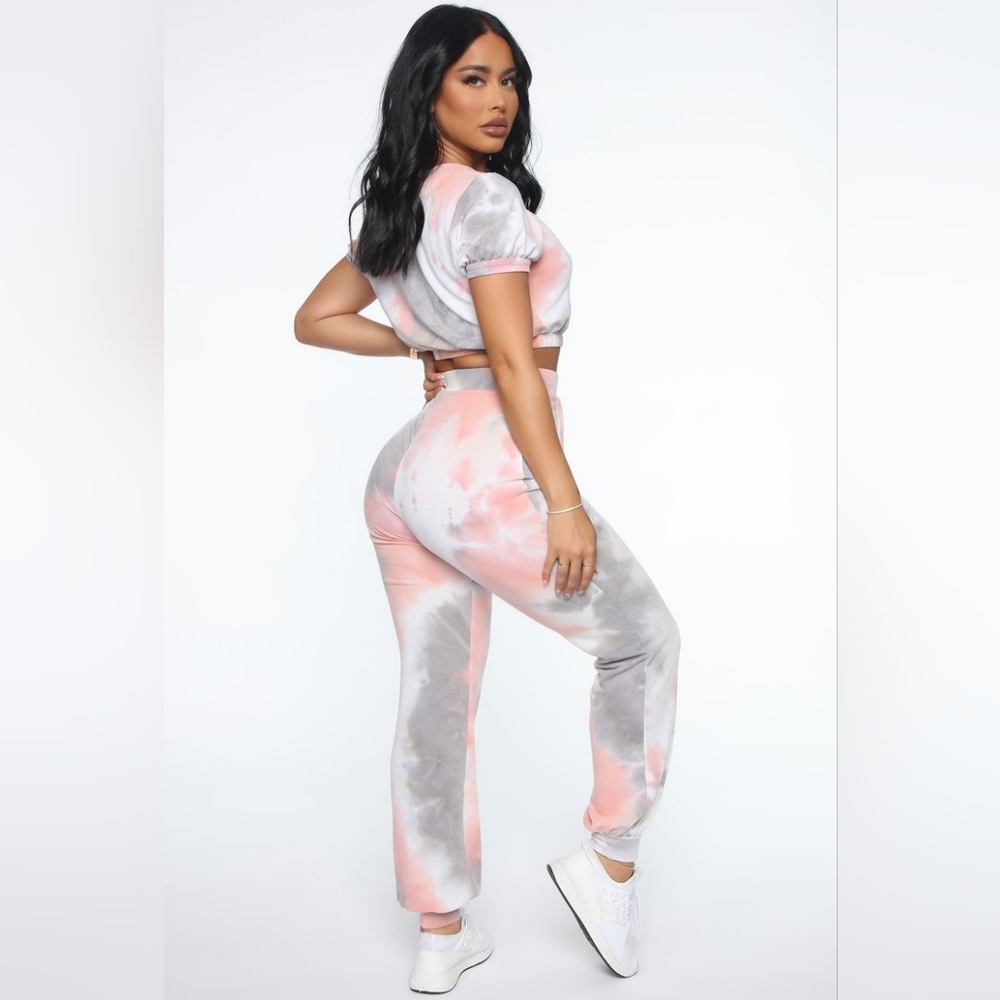 Fashion Nova Womens Dying To Meet Me TieDye Pant Set